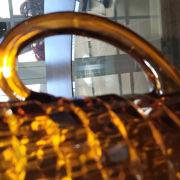 💘VINTAGE INDIANA AMBER COLONY WHITEHALL GOBLET WATER PARFAIT GLASS PITCHER LGE - Picture 9 of 12